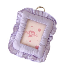 3Inch Photocard Protector PVC Fabric Card Covers Photo-Purple
