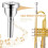 12C Small Shank Trombone Silver Mouthpiece New 2
