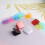 10Pcs Acrylic Paper Clip Square Paper Clamp Document-White 2