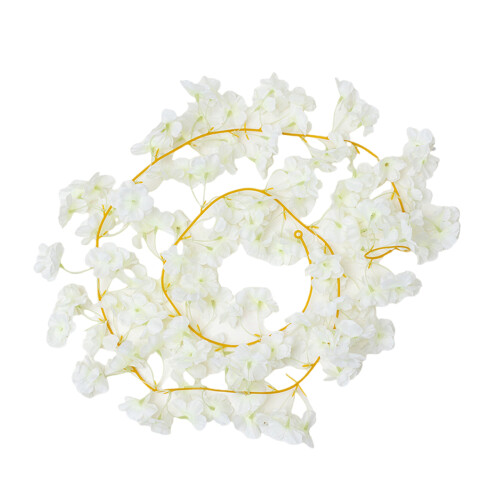 Natural Looking Artificial Silk Greeneries For Quick-White