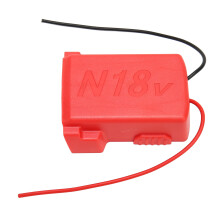 Netzteiladapter für Akkuwerkzeuge, sicheres und langlebiges Design aus hochwertigem ABS-Kunststoff, kompakt und tragbar für Projekte unterwegs