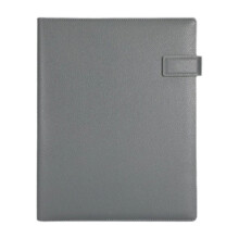 Lederen conferentiemap Office Document Organizer met-Grijs
