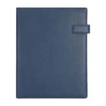 Multifunctionele conferentiemap Lederen documentorganizer-Blauw