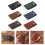 Leather Card Holders with Snap Closure Retro Credit-Pan blue 4