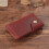 Leather Card Holders with Snap Closure Retro Credit-Pan blue 5