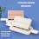 Draagbare papierpons 4 gaten punch ponsmachine desktop-Wit 5