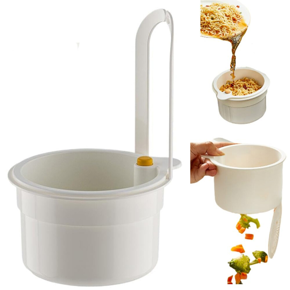 Selfcleaning Kitchen Sink Strainer With Presstodump Food Waste Basket, Nodrill Faucet Mount, White 9426802858389