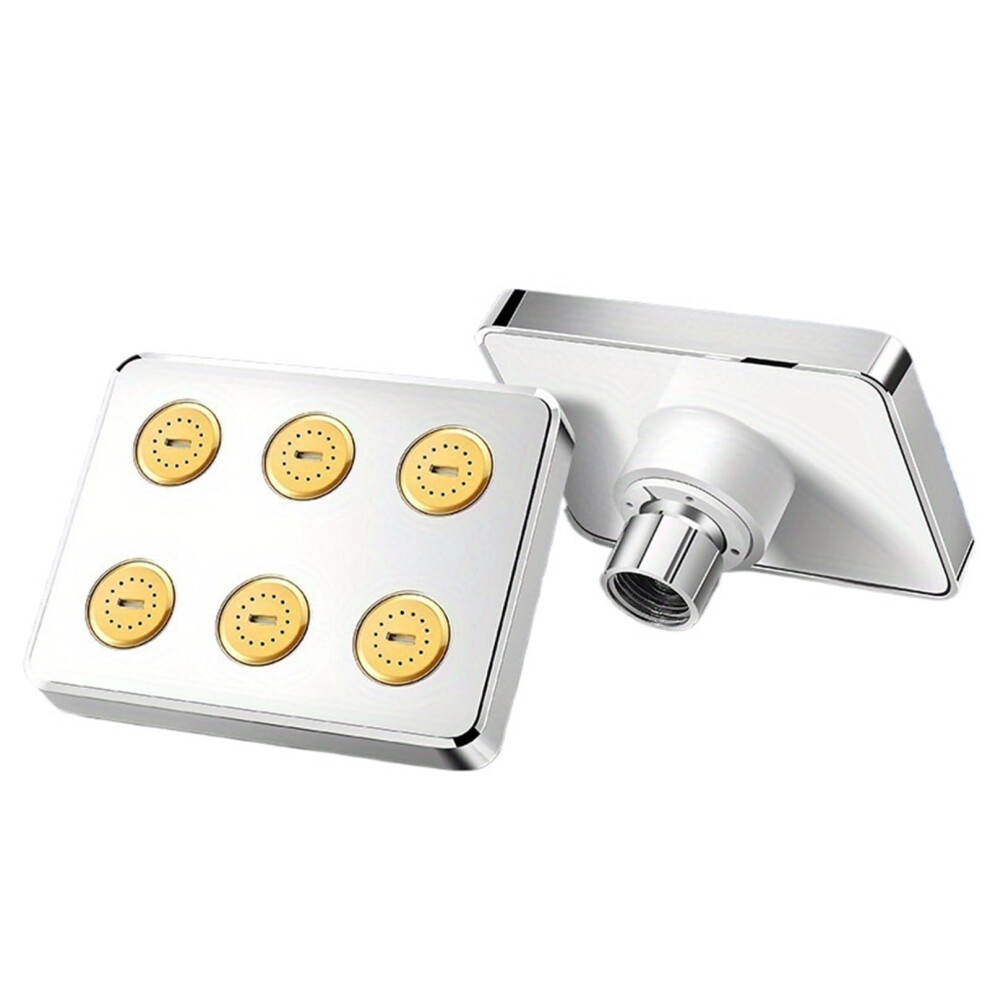 Pressure Handheld And Rotatable Wallmounted Shower Head Silvery Easy Hose Installation 9426802858327
