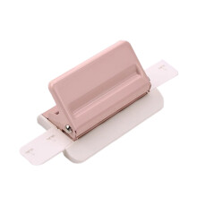 4 Holes Punch Punching Machine Manual Paper Puncher-Pink