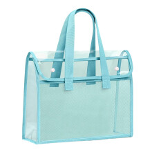 Organisateur de documents portatif, pochettes de documents-Bleu