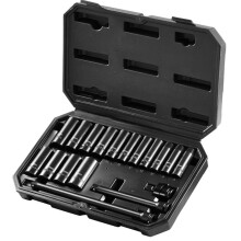 Schlagschrauber-Satz-Duoku-3/8" 18 Nüsse-Metrisch Tief 8-22 mm-6 Punkte für die Auto-Reparatur-Industrie Qualität