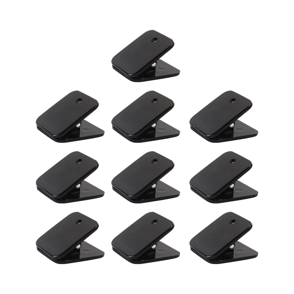 10Pcs Acrylic Paper Clip 30X32mm Paper Clamp For Food Bag-Black 7751000480097