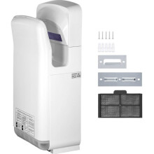 Handtrockner Elektrisch - DUOKU - VV-JHD-BS - 2000 W - HEPA-Filterung - Schnelles Trocknen 8-10s
