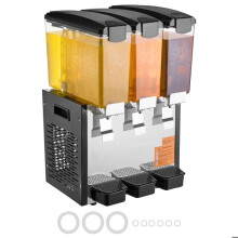 Distributeur de Boissons - DUOKU - 3 Réservoirs de 10 L - Refroidissement 45F à 54F - Pour Restaurants et Bars