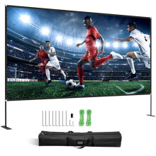 Tela de Cinema ao Ar Livre - DUOKU - 381 cm - HD 16:9 - Grande Ângulo 160 - Projeção Frontal/Traseira