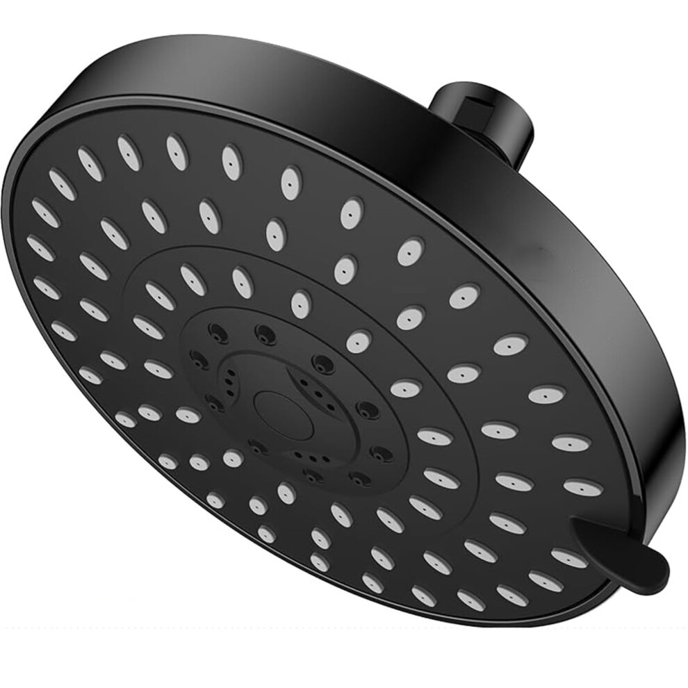 4 Inch Pressure Rainfall Shower Head Luxury Black Round Ceiling Mounted Bathroom Fixture 9001264026790