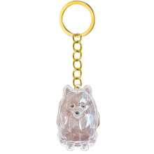 Pet Memorial Keychain Dog Hair Box For Preserving Dog-Samoyed