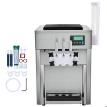Eismaschine - DUOKU - BQL-7220T - 21 QT/H - 3 Geschmäcker - Automatische Reinigung