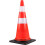 Cone de segurança - DUOKU - 30" - Pacote com 8 - Coleiras refletivas - Base pesada preta 1