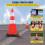 Cone de segurança - DUOKU - 30" - Pacote com 8 - Coleiras refletivas - Base pesada preta 3