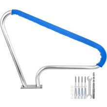 Rampa de Piscina - DUOKU - 121,9 x 91,5 cm - Aço Inoxidável - Capacidade 115 kg - Tampa Inclusa