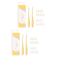 2Pcs Art Blending Stump Sketching Erasing Tool with 20-Yellow