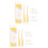 2Pcs Art Blending Stump Sketching Erasing Tool with 20-Yellow 1