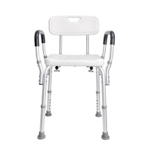 Sedia da Doccia Regolabile in Altezza-Duoku-Sedile da Doccia con Schienale-Panca da Bagno Antiscivolo