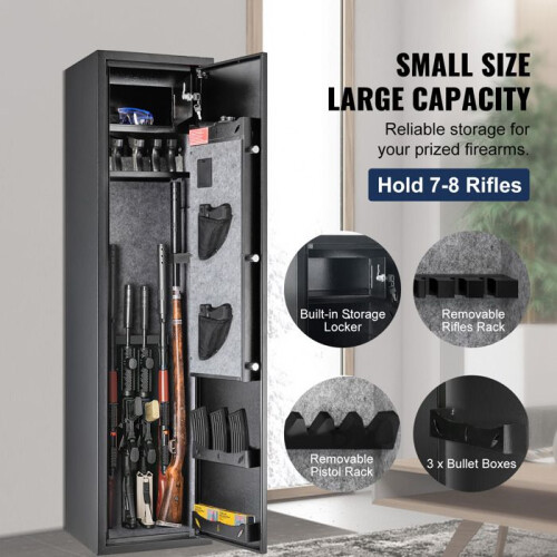 Waffenschrank - DUOKU - 5 Gewehre - Codeverriegelung - Alarmanlage - Lautloser Modus 2