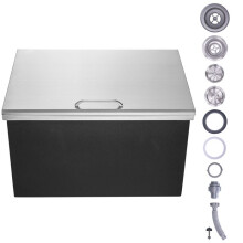 Ingebouwde IJsdoos-Duoku-28"L x 20"W x 17"H-RVS-Een 40 qt Commerciële IJs Koeler