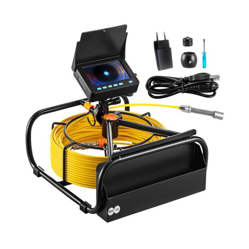 Caméra d'Égout - DUOKU - WP9608F - Câble 50 m - Écran LCD 4,3" - Batterie 8500 mAh