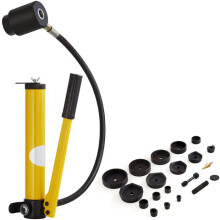 Kit de Punzonadoras Hidráulicas-Duoku-15 Toneladas-Conjunto de Corte-de Agujeros para Conductos de 1/2" a 4"-Kit de Herramientas KO con 10 Punzones