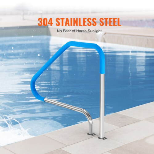 Rampa de Piscina - DUOKU - 46 x 37 polegadas - Aço Inoxidável - Antirruptura - 100 kg de Carga 2