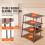 Supporto Multimediale AV - DUOKU - CSF-MS24301 - 4 Livelli - Scaffali Regolabili - Luci LED 3