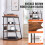 Supporto Multimediale AV - DUOKU - CSF-MS24301 - 4 Livelli - Scaffali Regolabili - Luci LED 4