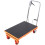 Carrinho de Mesa Elevatória Hidráulica-Duoku-Levantamento de 28,5 polegadas-Laranja-Guias Simples Manuais com 4 Rodas e Patim Antiderrapante 1
