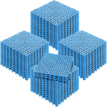 Cojín Modular Apilable-Duoku- Paquete de 55 Tapetes- 30 x 30 cm- PVC- Antideslizantes- Apilables Flexibles- con Agujeros de Drenaje