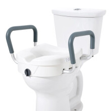 Assento Elevado para Banheiro-Duoku-Altura 12,7 cm-Capacidade de 158 kg-Largura Ajustável-para Vasos Sanitários Redondos e Alongados
