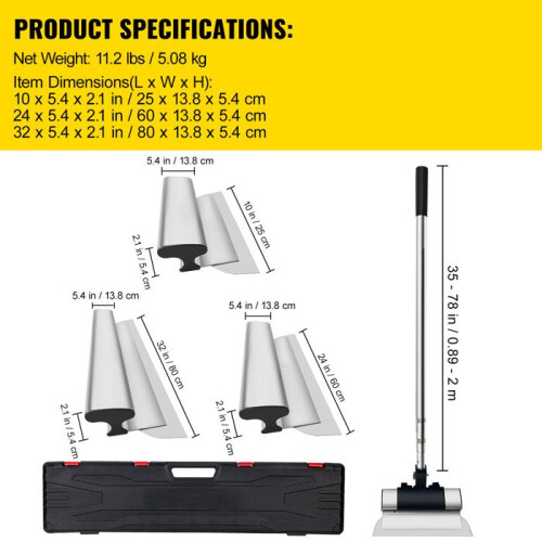 Conjunto de Lâminas de Alisamento-Duoku-para Paredes de Drywall-com Cabo-Faca de Massagem Combinada-Truelle 10/24/32 polegadas 1