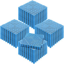 Modularer Steckkissen-Duoku-Set von 50 Matten-30 x 30 cm-Rutschfest-PVC-Weich-mit Entwässerungsöffnungen