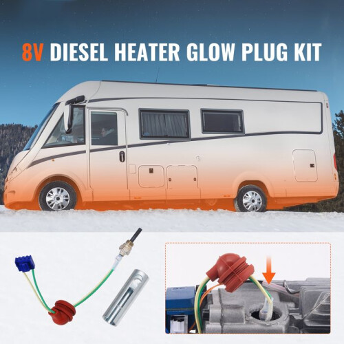 Ensemble de conduits de chauffage diesel - DUOKU - Duoku - 85 W - 8 V - câble 210 mm 2