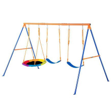 Conjunto de Balanços - DUOKU - 1 Prato e 2 Balanços - Capacidade 272 kg - Corda Ajustável - Exterior