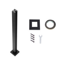 Pinza per vetro - DUOKU - BLLGZ02 - Acciaio inox 304 - Altezza 950 mm - Spessore vetro 10-12 mm
