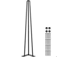 Table en Épingle à Cheveux - DUOKU - 26 Pouces - Capacité 220 lb - Métal - Montage facile