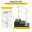 Rampe d'escalier - DUOKU - LTFS-3FTB - Fer Forgé - Blanc Mat - Convient à 1 à 3 Marches 4