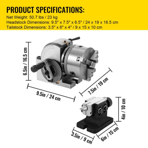 Präzisionsdrehkopf - DUOKU - BS-0 - 3-Backenfutter - MK2-Futter - Fräse 1