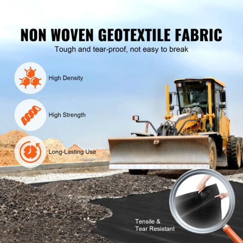 Geotextil-Gewebe - DUOKU - 15x20FT - Robuste 4OZ - Bodenabdeckung - Drainagekontrolle 2