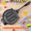 Prensa para Tortilla-Duoku- de 8 polegadas- Máquina de Assar em Ferro Fundido Robusto- Tortilladora Pré-condimentada 4