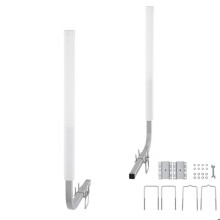 Guida per Rimorchio di Barca - DUOKU - XSJ23-F01 - 1,1 m - Acciaio Zincato Antiruggine - 2 Pali