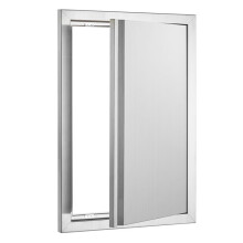 Toegangspoort - DUOKU - Eenvoudig - Roestvrij staal - 432 x 610 mm - Ingebouwd ontwerp